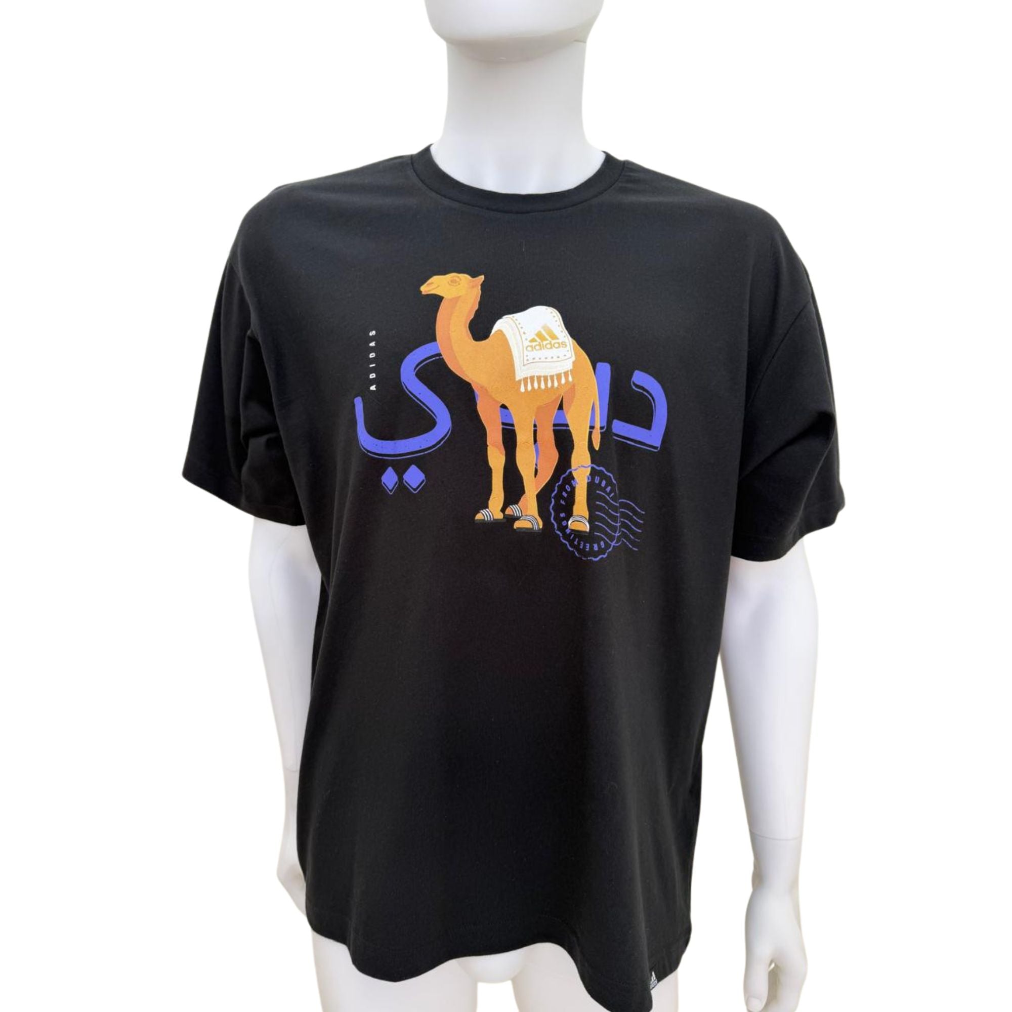 Adidas Dubai Edition graphic t-shirt Camel (men’s L, loose fit)