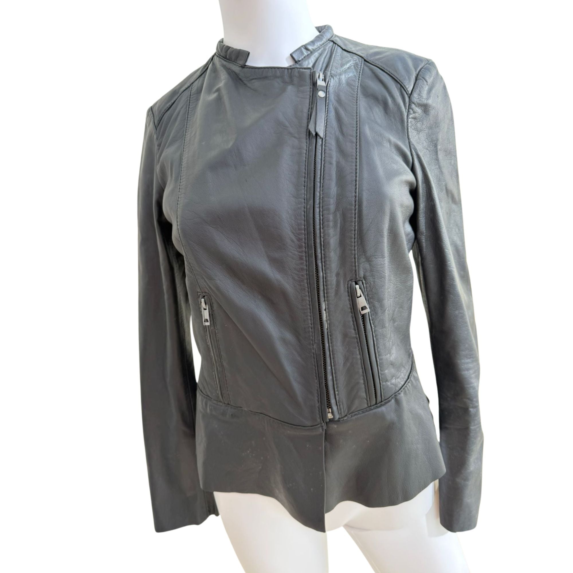 ZARA black leather jacket (size S)