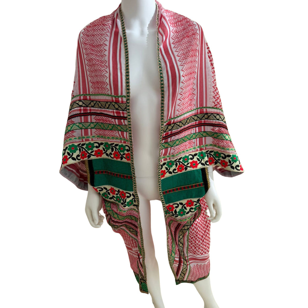 Neslihan patterned kimono-style jacket