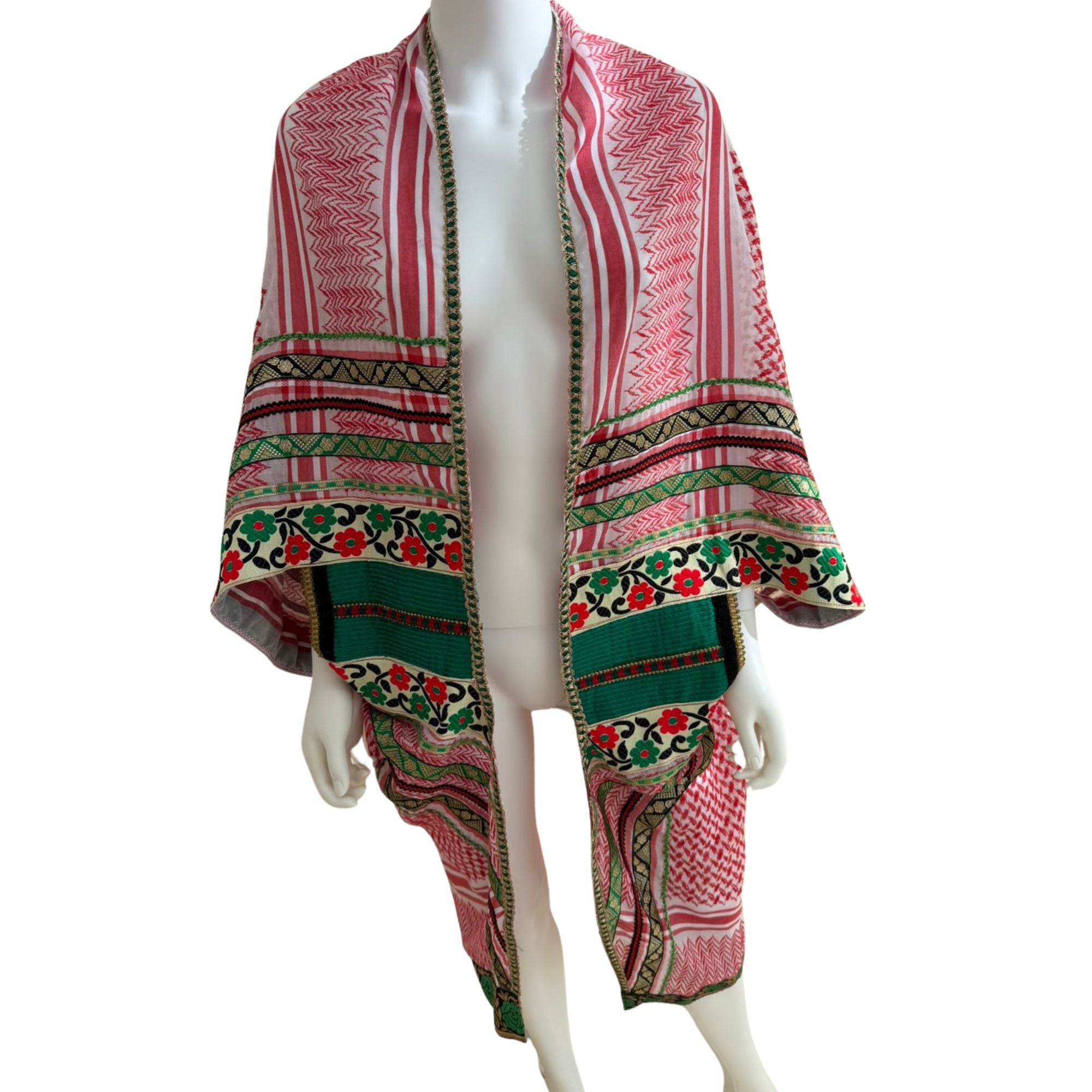 Neslihan patterned kimono-style jacket
