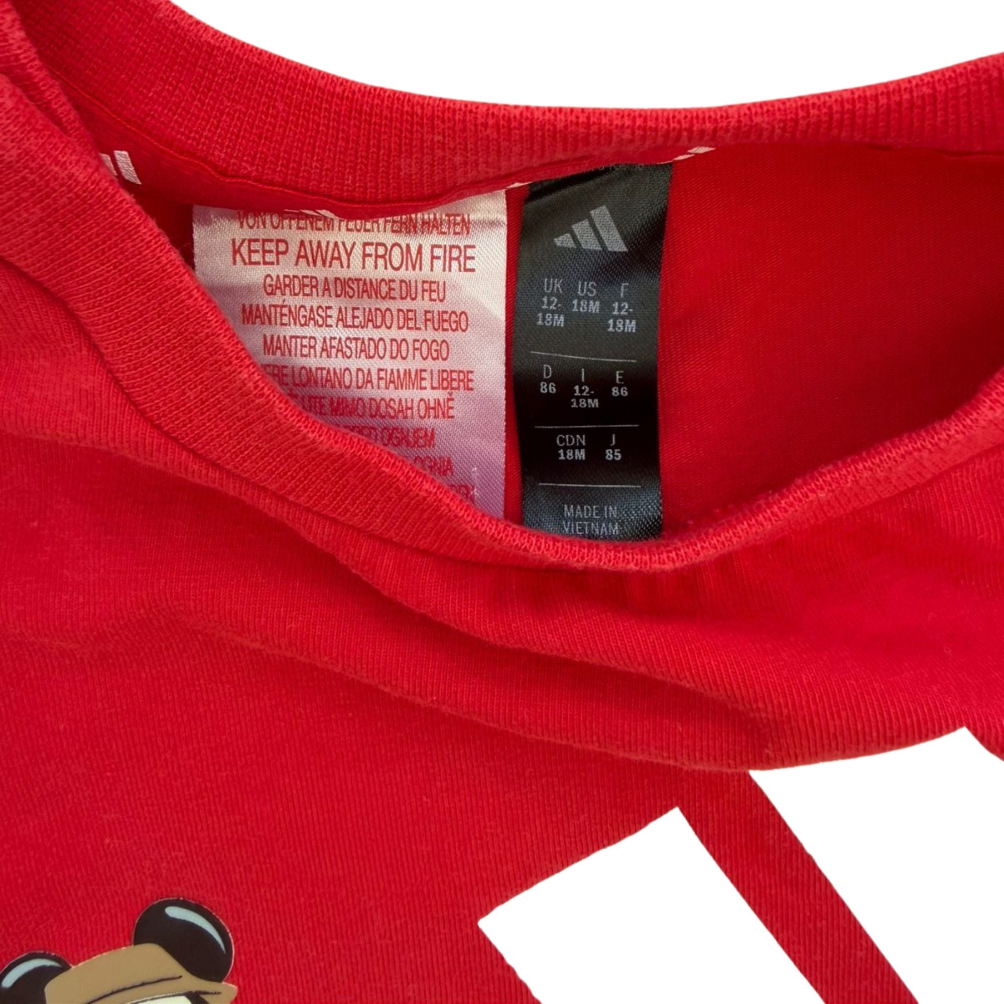 Adidas kids graphic t-shirt (12–18 months)