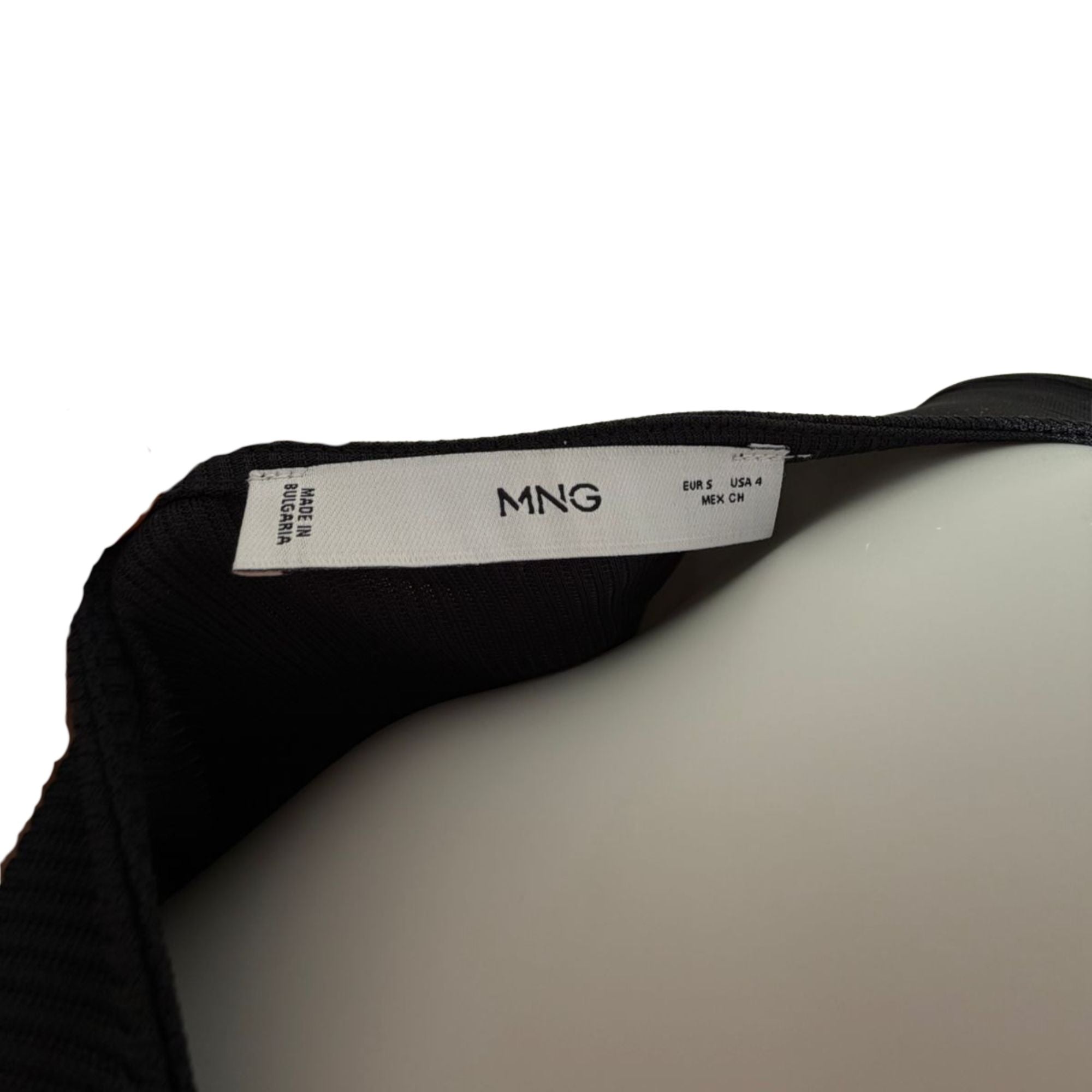 Mango black pleated dress (size S)