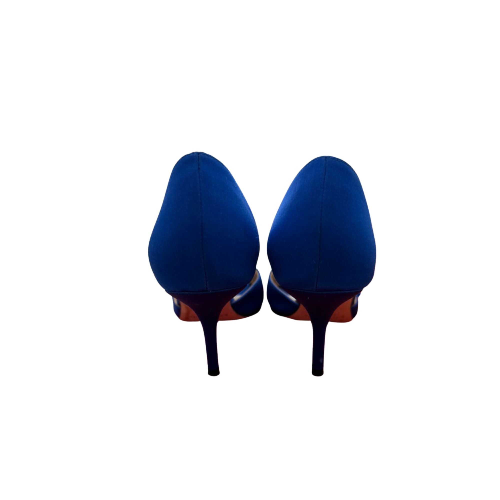 Kate Spade blue satin low/mid-heel pumps (US 9 / EU 39.5)