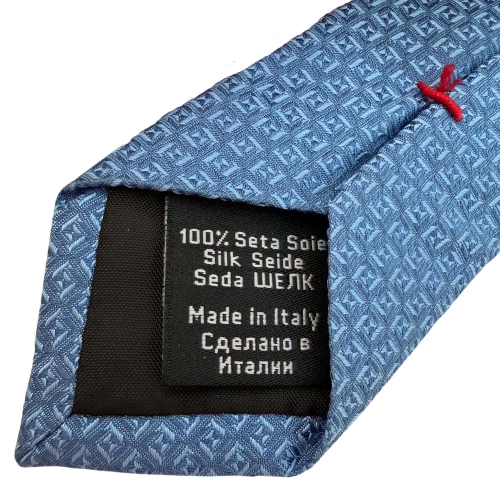 Hugo Boss blue slim silk tie